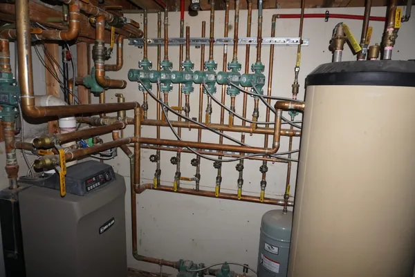 Oil burner room installed by Alcus Fuel