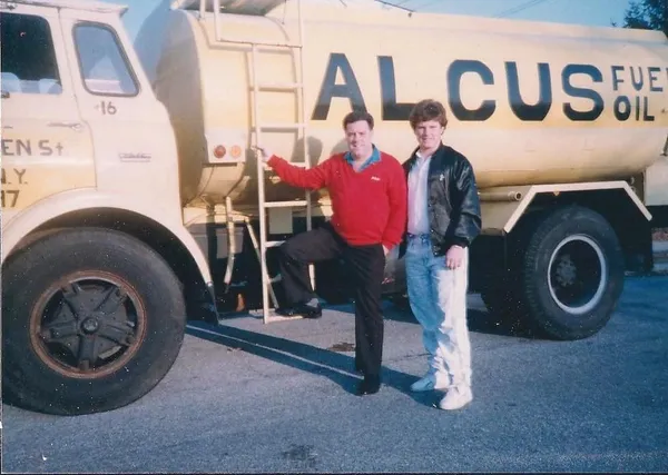 The first Alcus Fuel Oil & Sons truck