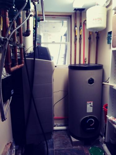 Gas Boiler and Indirect hot water heater